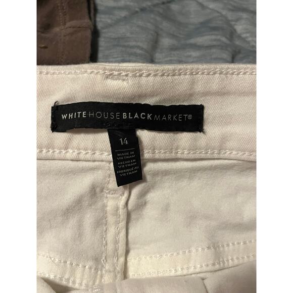 White House Black Market White Denim Jean Skort – Size 14 – Classic & Chic - Picture 3 of 3